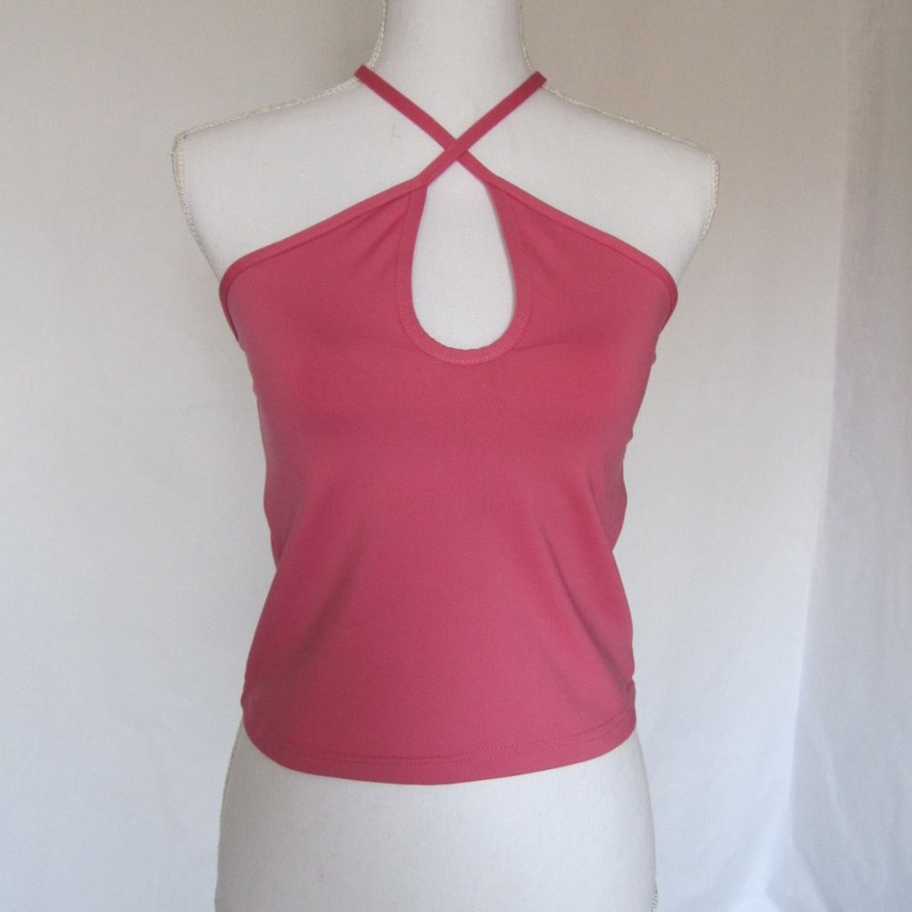 New Women’s Girl’s Sun Streak by Newport News Pink Swim Beach Ware top size 8